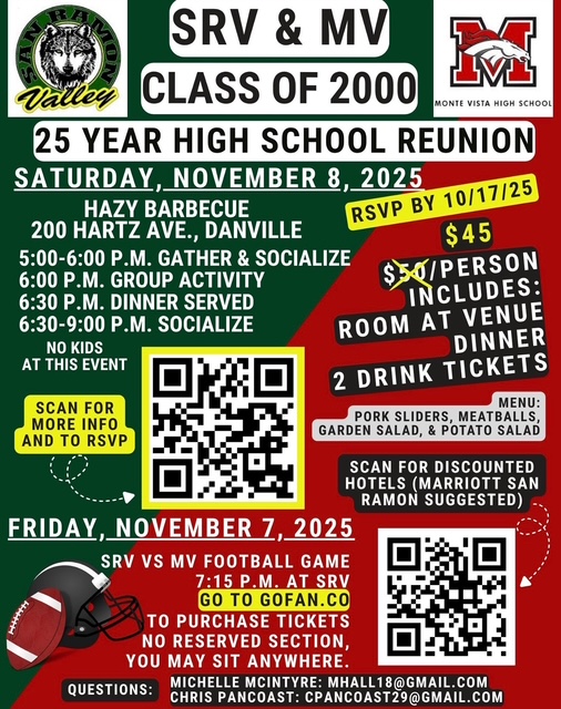 Class of 2000 Reunion Flyer